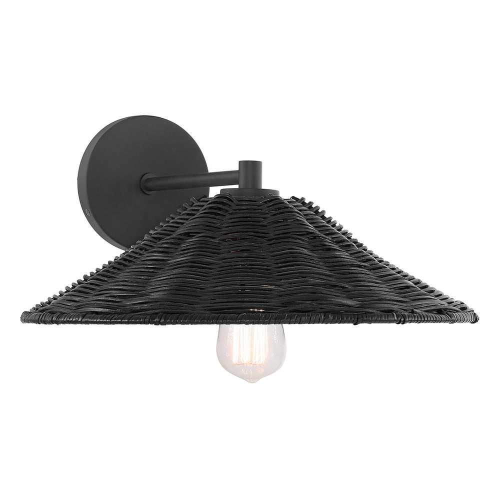 Meridian - One Light Wall Sconce - Matte Black- Union Lighting Luminaires Decor