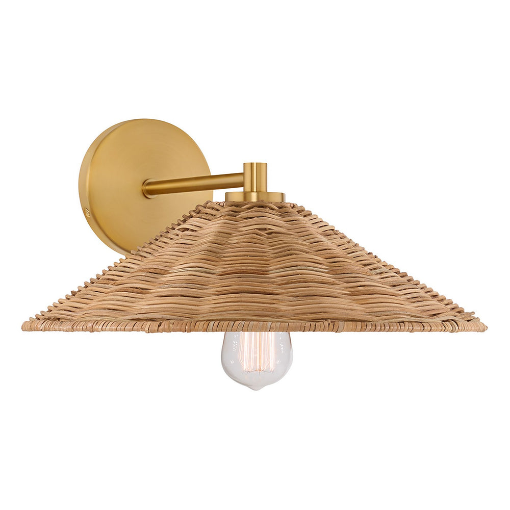 Meridian - One Light Wall Sconce - Natural Brass- Union Lighting Luminaires Decor