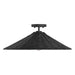 Meridian - One Light Semi-Flush Mount - Matte Black- Union Lighting Luminaires Decor