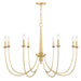 Savoy House - Eight Light Chandelier - Stonecrest - French Gold- Union Lighting Luminaires Decor