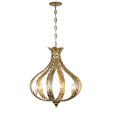 Savoy House - Six Light Chandelier - Atlas - Grecian Gold- Union Lighting Luminaires Decor