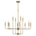 Savoy House - 12 Light Chandelier - Avondale - Warm Brass- Union Lighting Luminaires Decor