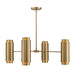 Savoy House - Eight Light Chandelier - Lio - Noble Brass- Union Lighting Luminaires Decor