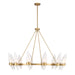 Savoy House - 12 Light Chandelier - Nouvel - Warm Brass- Union Lighting Luminaires Decor