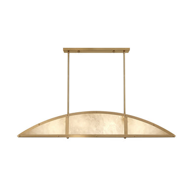 Savoy House - Four Light Linear Chandelier - Legacy - Warm Brass- Union Lighting Luminaires Decor