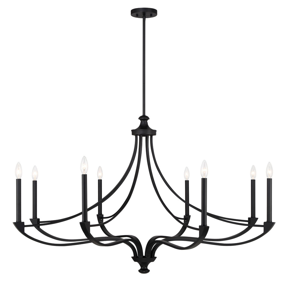 Savoy House - Eight Light Chandelier - Preserve - Matte Black- Union Lighting Luminaires Decor