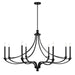 Savoy House - Eight Light Chandelier - Preserve - Matte Black- Union Lighting Luminaires Decor