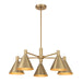 Savoy House - Five Light Chandelier - Pharos - Noble Brass- Union Lighting Luminaires Decor