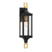 Savoy House Canada - One Light Outdoor Wall Lantern - Glendale - Matte Black and Weathered Brushed Brass- Union Lighting Luminaires Decor