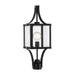 Savoy House Canada - One Light Outdoor Post Lantern - Raeburn - Matte Black and Weathered Brushed Brass- Union Lighting Luminaires Decor