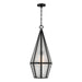 Savoy House - One Light Outdoor Hanging Lantern - Peninsula - Matte Black- Union Lighting Luminaires Decor