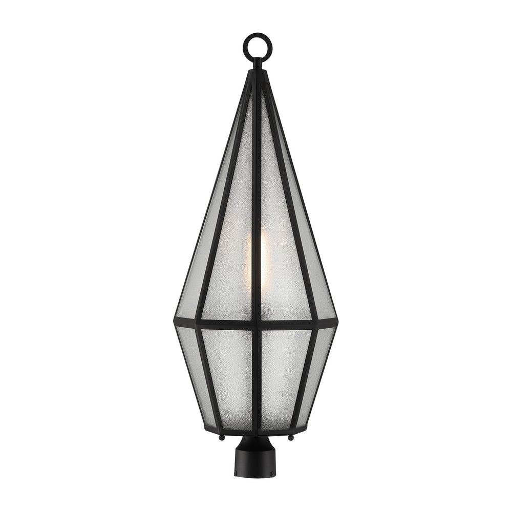 Savoy House Canada - One Light Outdoor Post Lantern - Peninsula - Matte Black- Union Lighting Luminaires Decor