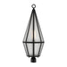 Savoy House Canada - One Light Outdoor Post Lantern - Peninsula - Matte Black- Union Lighting Luminaires Decor