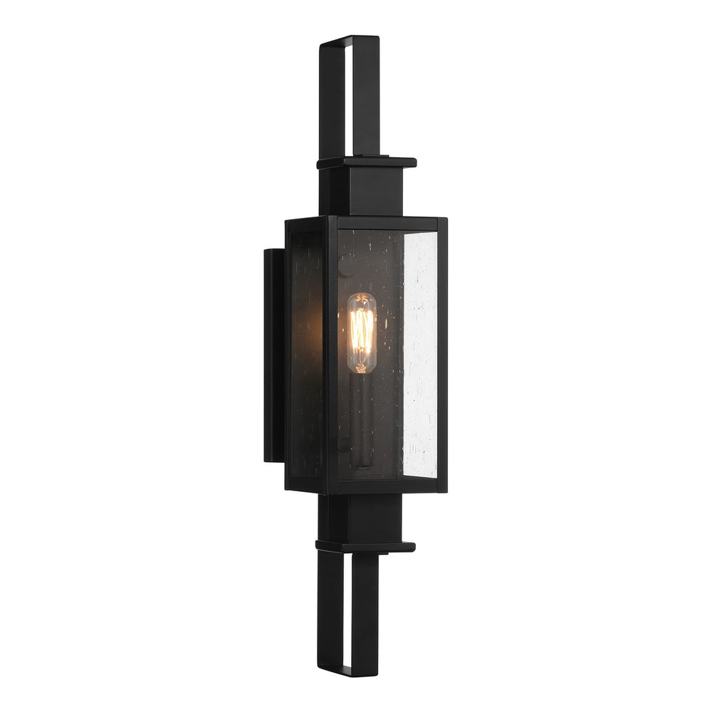 Savoy House Canada - One Light Outdoor Wall Lantern - Ascott - Matte Black- Union Lighting Luminaires Decor