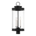 Savoy House Canada - Three Light Outdoor Post Lantern - Englewood - Matte Black- Union Lighting Luminaires Decor