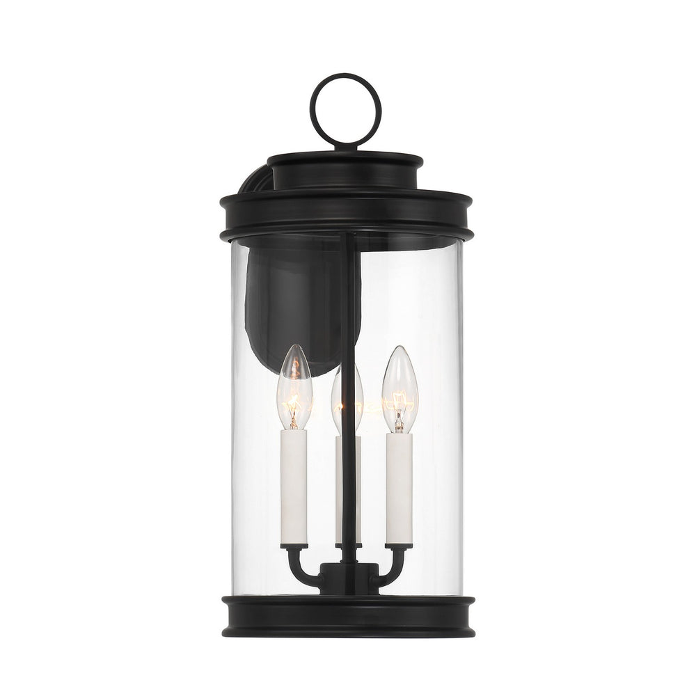 Savoy House Canada - Three Light Outdoor Wall Lantern - Englewood - Matte Black- Union Lighting Luminaires Decor