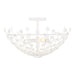 Savoy House - Three Light Semi-Flush Mount - Birch - Bisque White- Union Lighting Luminaires Decor