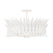 Savoy House - Four Light Semi-Flush Mount - Ensley - Bisque White- Union Lighting Luminaires Decor