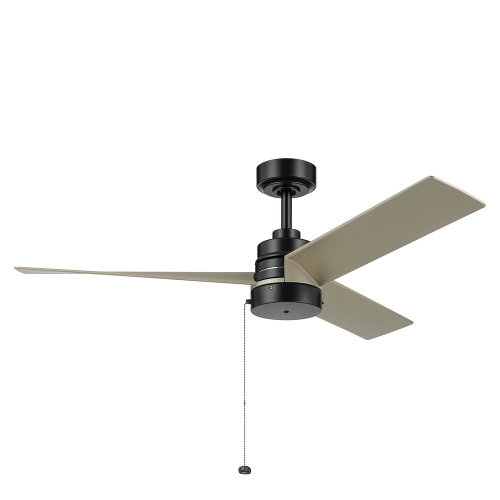 Kichler Canada - 52"Ceiling Fan - Spyn Lite - Satin Black- Union Lighting Luminaires Decor
