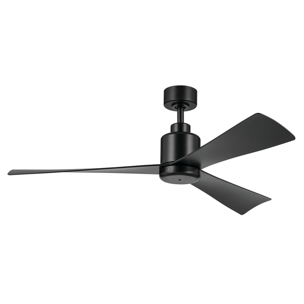 Kichler Canada - 52"Ceiling Fan - TRUE - Satin Black- Union Lighting Luminaires Decor
