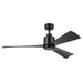 Kichler Canada - 52"Ceiling Fan - TRUE - Satin Black- Union Lighting Luminaires Decor