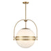 Savoy House - Three Light Pendant - Thornhill - Warm Brass- Union Lighting Luminaires Decor