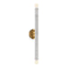 Savoy House - Two Light Wall Sconce - Callaway - White Marble w/Warm Brass- Union Lighting Luminaires Decor