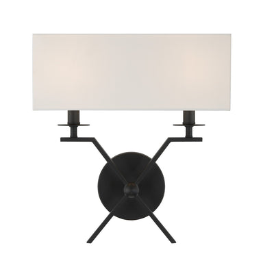 Savoy House - Two Light Wall Sconce - Arondale - Matte Black- Union Lighting Luminaires Decor