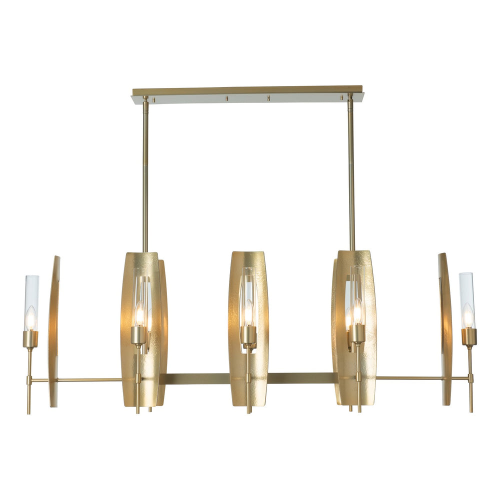 Hubbardton Forge - Eight Light Pendant - Passage - Ink- Union Lighting Luminaires Decor