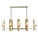 Hubbardton Forge - Eight Light Pendant - Passage - Ink- Union Lighting Luminaires Decor