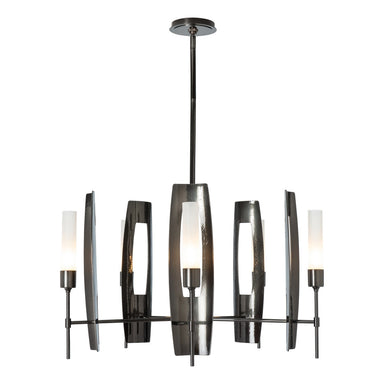 Hubbardton Forge - Five Light Pendant - Passage - Ink- Union Lighting Luminaires Decor