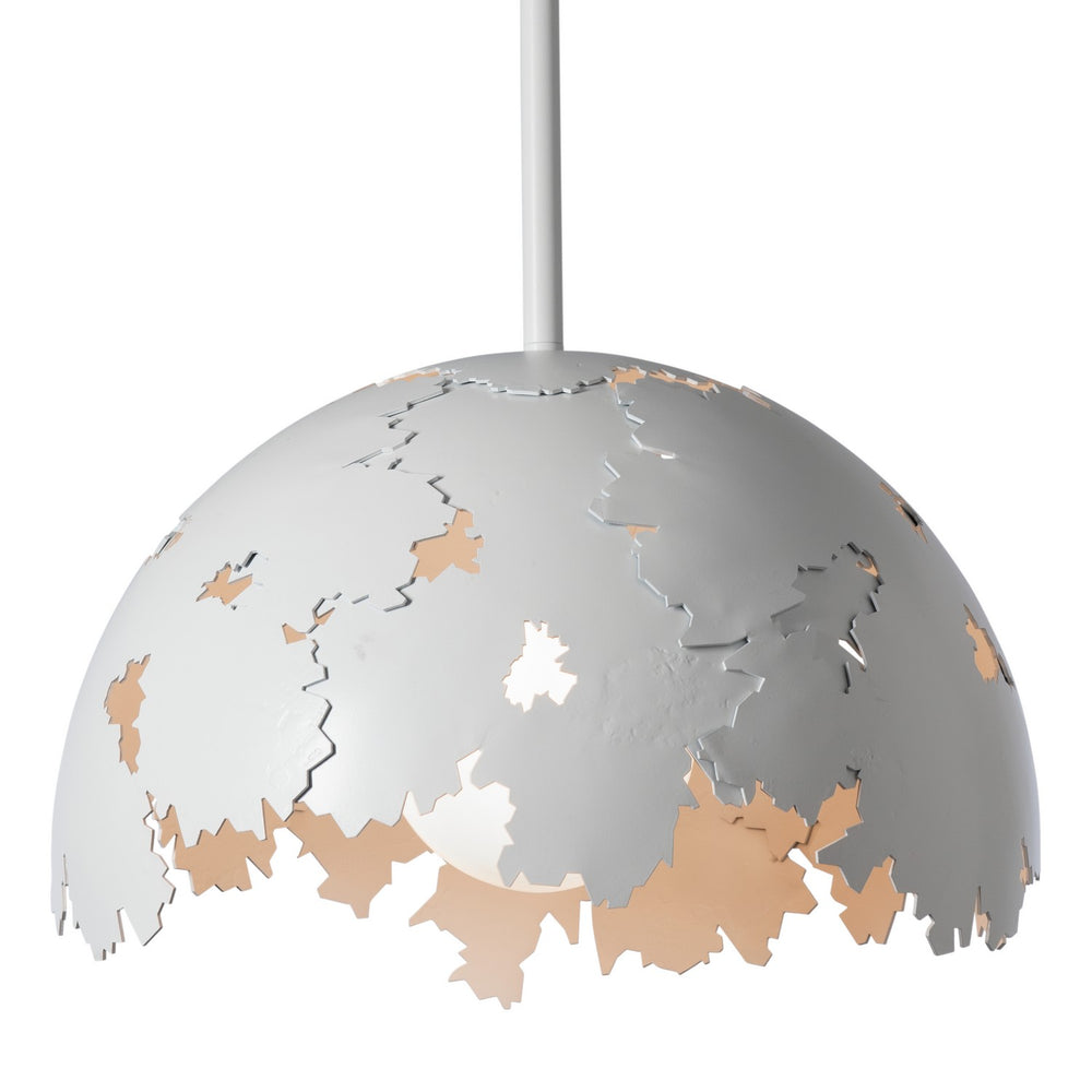 Hubbardton Forge - One Light Pendant - Pangea - White- Union Lighting Luminaires Decor