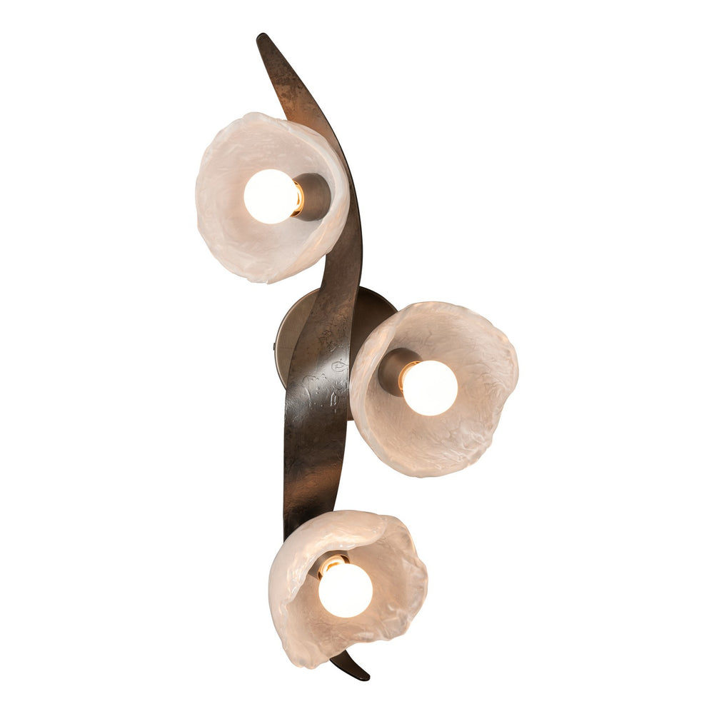 Hubbardton Forge - LED Wall Sconce/Semi-Flush - Mika - Dark Smoke- Union Lighting Luminaires Decor