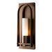 Hubbardton Forge - One Light Outdoor Wall Sconce - Triomphe - Coastal Bronze- Union Lighting Luminaires Decor