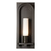 Hubbardton Forge - One Light Outdoor Wall Sconce - Triomphe - Coastal Dark Smoke- Union Lighting Luminaires Decor