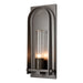 Hubbardton Forge - One Light Outdoor Wall Sconce - Triomphe - Coastal Dark Smoke- Union Lighting Luminaires Decor