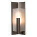 Hubbardton Forge - One Light Outdoor Wall Sconce - Summit - Coastal Dark Smoke- Union Lighting Luminaires Decor