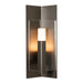 Hubbardton Forge - One Light Outdoor Wall Sconce - Summit - Coastal Dark Smoke- Union Lighting Luminaires Decor