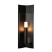 Hubbardton Forge - One Light Outdoor Wall Sconce - Summit - Coastal Black- Union Lighting Luminaires Decor