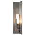 Hubbardton Forge - One Light Outdoor Wall Sconce - Summit - Coastal Burnished Steel- Union Lighting Luminaires Decor
