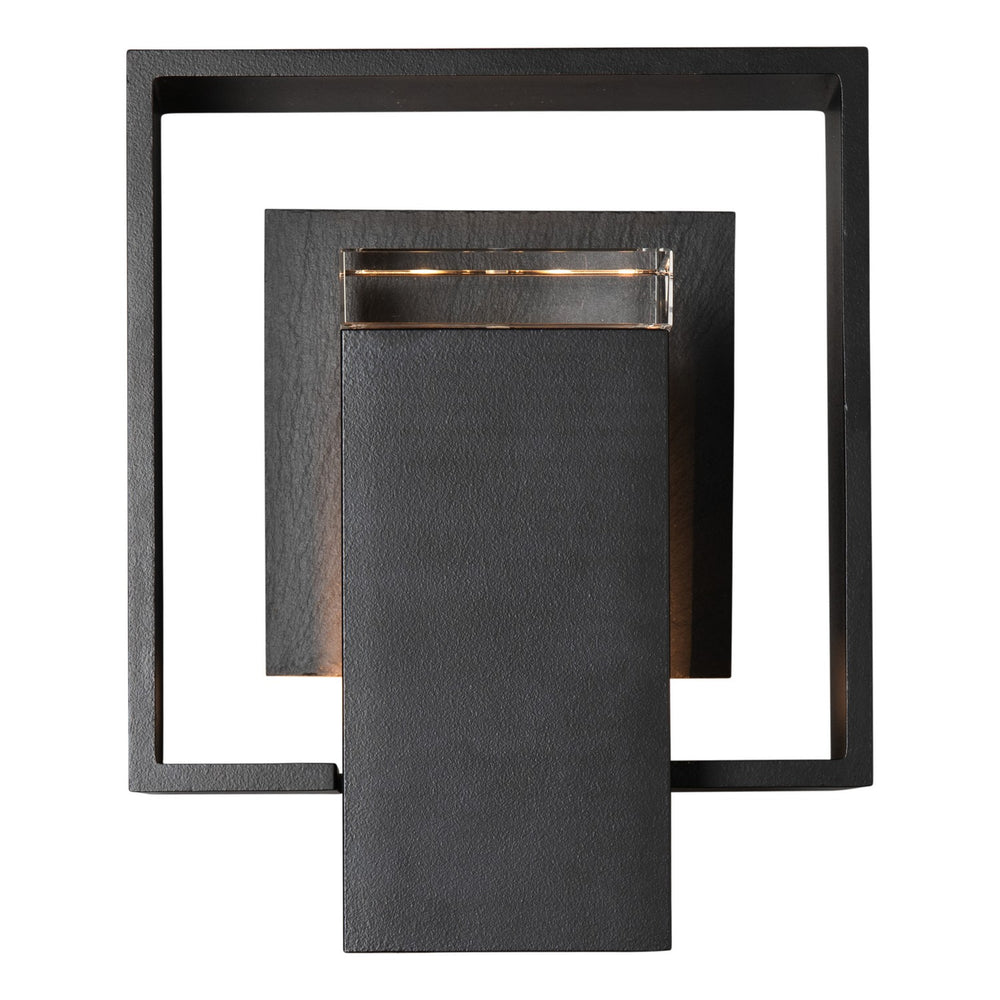 Hubbardton Forge - One Light Outdoor Wall Sconce - Shadow Box - Coastal Black- Union Lighting Luminaires Decor