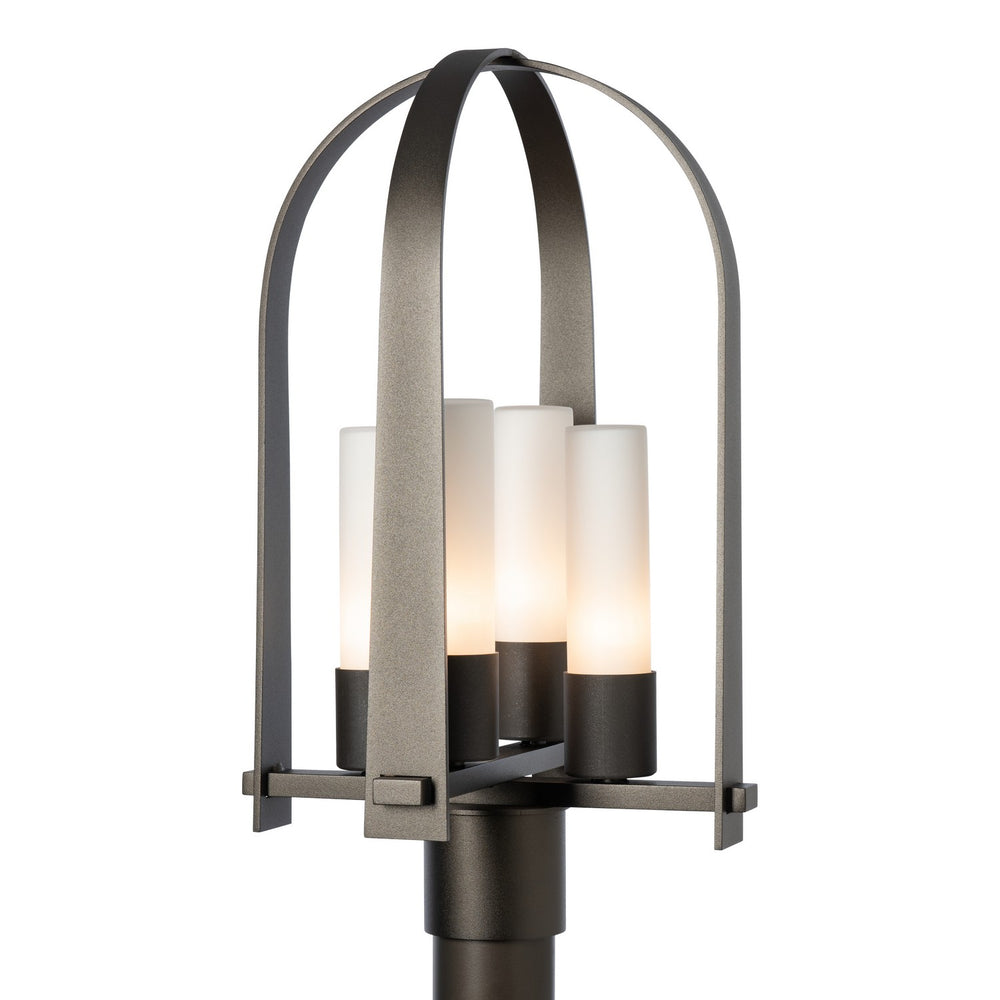 Hubbardton Forge - Four Light Outdoor Post Mount - Triomphe - Oil Rubbed Bronze- Union Lighting Luminaires Decor