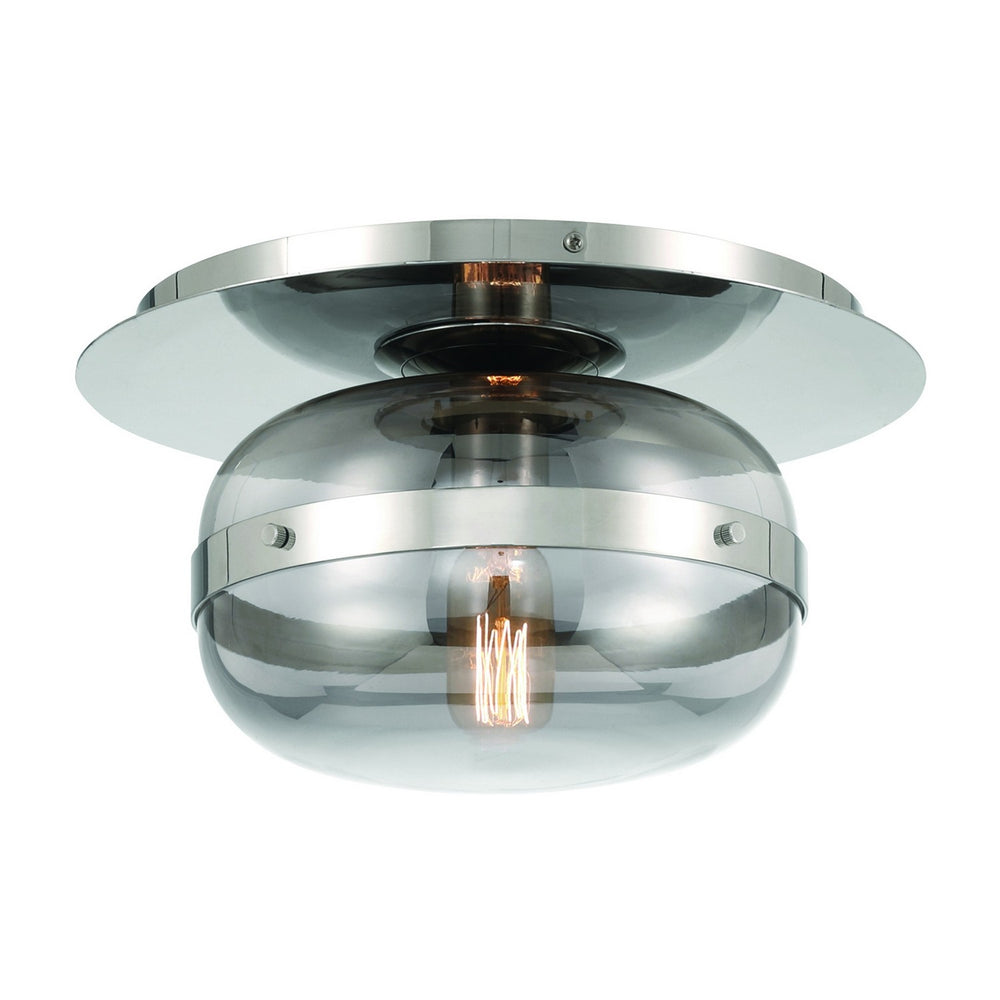 Eurofase Canada - One Light Flushmount - Nottingham - Nickel- Union Lighting Luminaires Decor