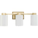 Progress Canada - Three Light Bath & Vanity - Estrada - Brushed Gold- Union Lighting Luminaires Decor