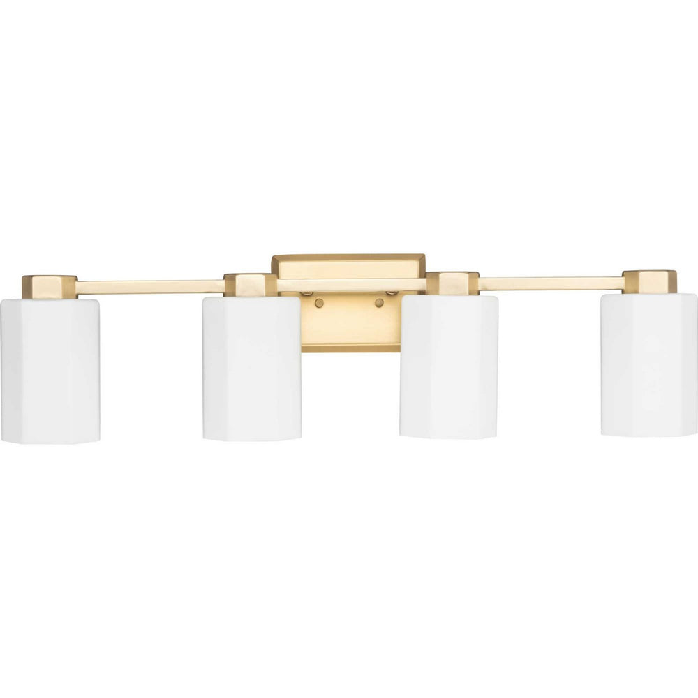 Progress Canada - Four Light Bath & Vanity - Estrada - Brushed Gold- Union Lighting Luminaires Decor