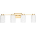 Progress Canada - Four Light Bath & Vanity - Estrada - Brushed Gold- Union Lighting Luminaires Decor