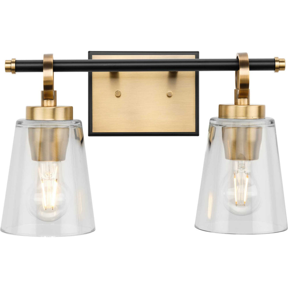 Progress Canada - Two Light Bath & Vanity - Cassell - Vintage Brass- Union Lighting Luminaires Decor