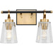 Progress Canada - Two Light Bath & Vanity - Cassell - Vintage Brass- Union Lighting Luminaires Decor