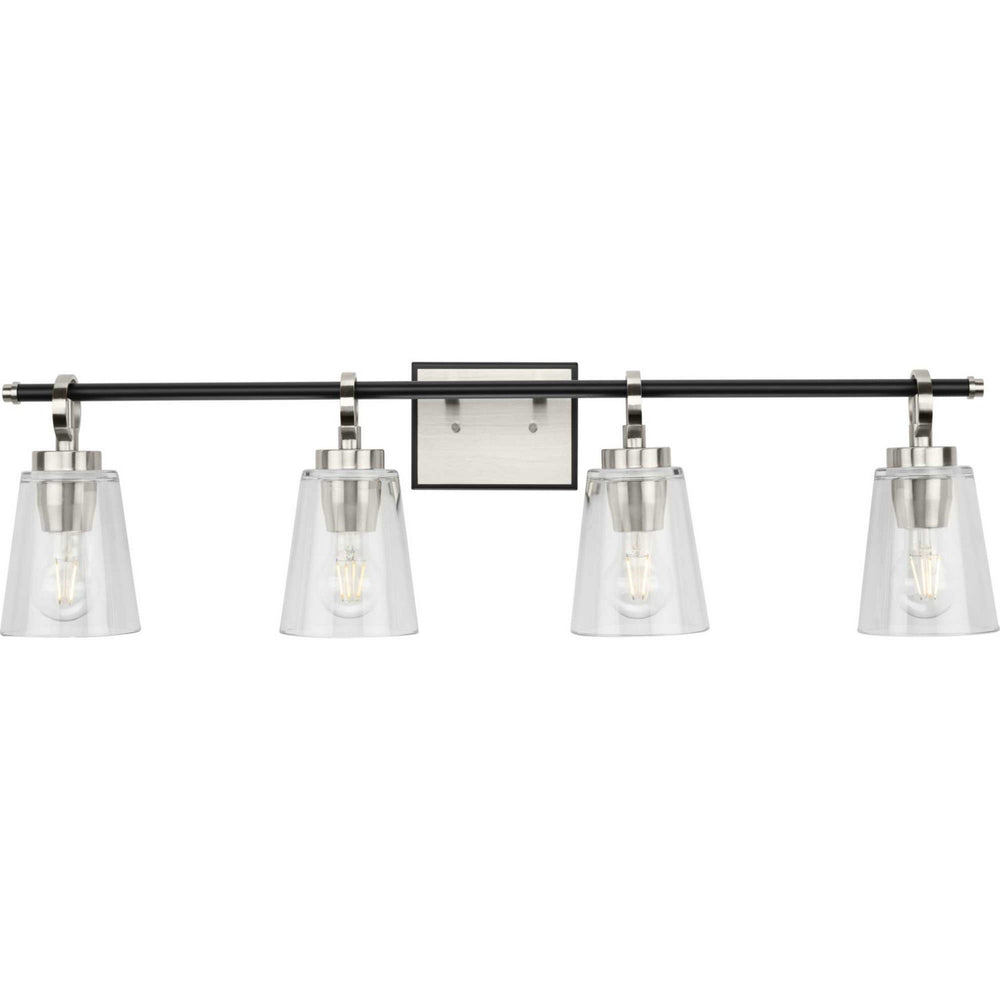 Progress Canada - Four Light Bath & Vanity - Cassell - Brushed Nickel- Union Lighting Luminaires Decor