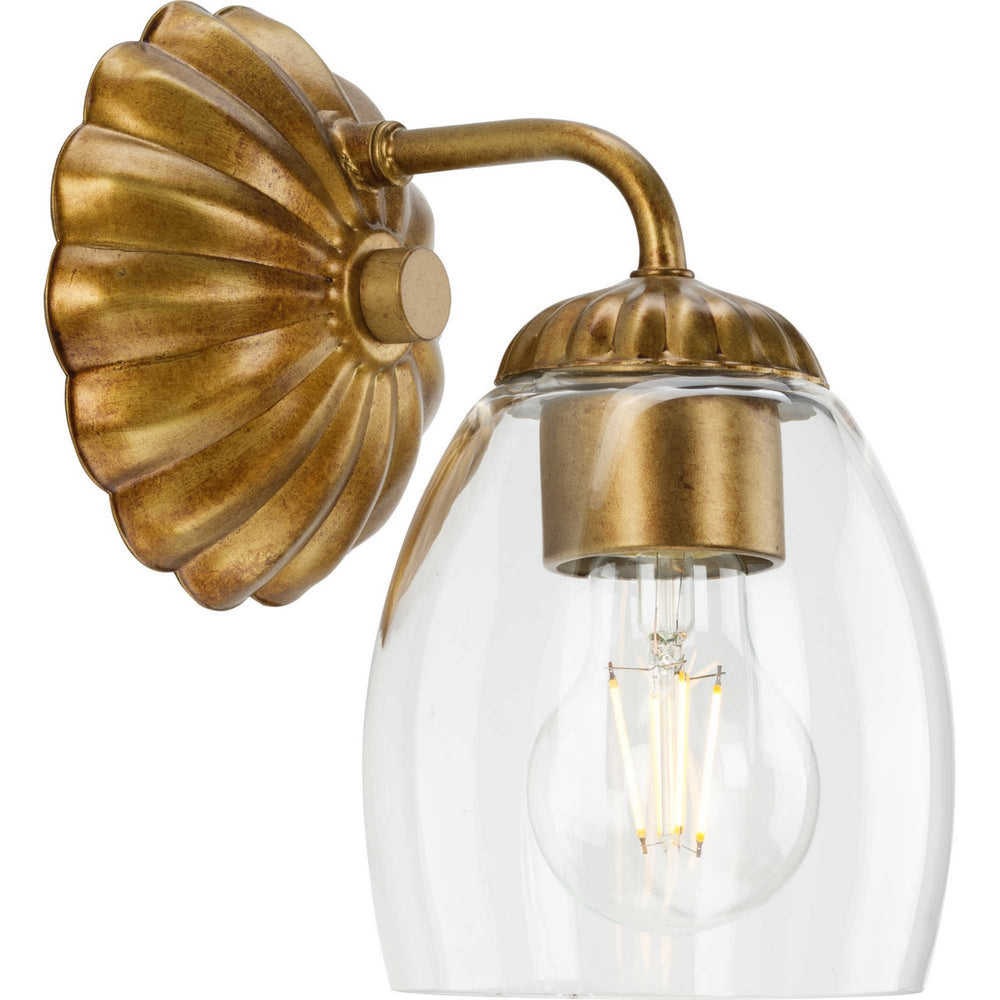 Progress Canada - One Light Bath & Vanity Light - Quillan - Gold Ombre- Union Lighting Luminaires Decor